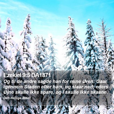 Ezekiel 9:5 DA1871 Bible Verse Image