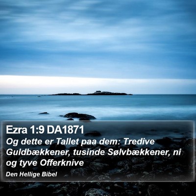 Ezra 1:9 DA1871 Bible Verse Image