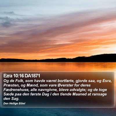 Ezra 10:16 DA1871 Bible Verse Image