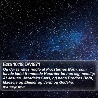 Ezra 10:18 DA1871 Bible Verse Image