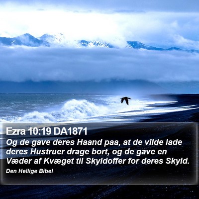 Ezra 10:19 DA1871 Bible Verse Image