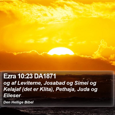 Ezra 10:23 DA1871 Bible Verse Image