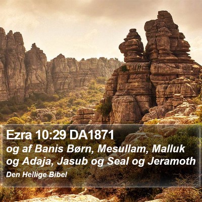 Ezra 10:29 DA1871 Bible Verse Image