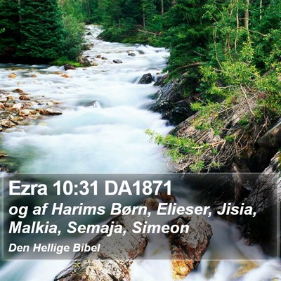 Ezra 10:31 DA1871 Bible Verse Image