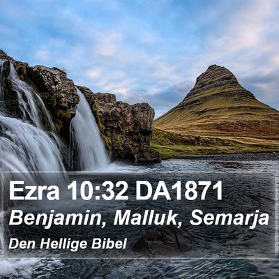 Ezra 10:32 DA1871 Bible Verse Image