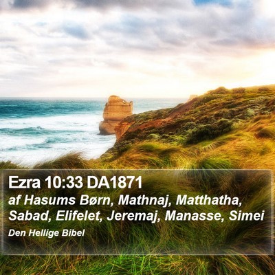 Ezra 10:33 DA1871 Bible Verse Image