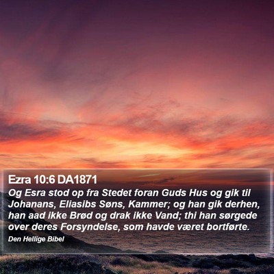 Ezra 10:6 DA1871 Bible Verse Image