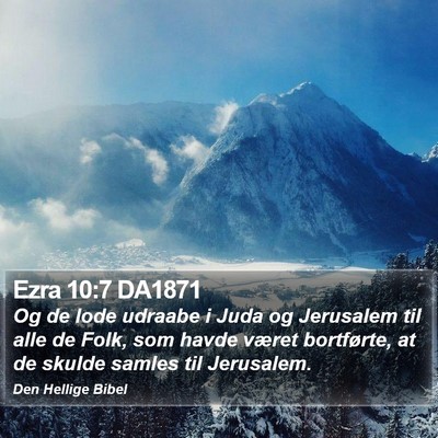 Ezra 10:7 DA1871 Bible Verse Image