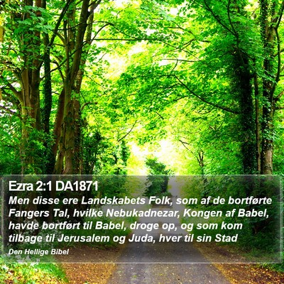 Ezra 2:1 DA1871 Bible Verse Image