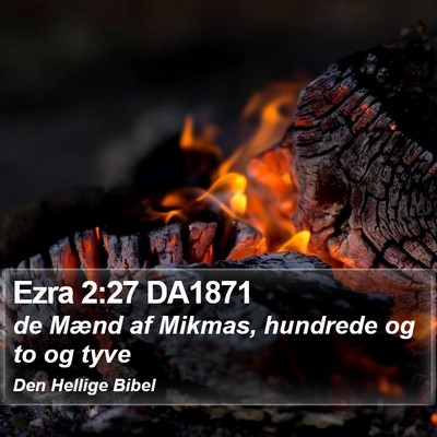 Ezra 2:27 DA1871 Bible Verse Image