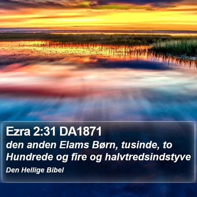 Ezra 2:31 DA1871 Bible Verse Image