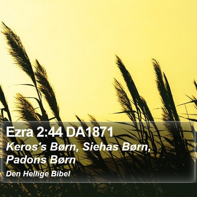 Ezra 2:44 DA1871 Bible Verse Image