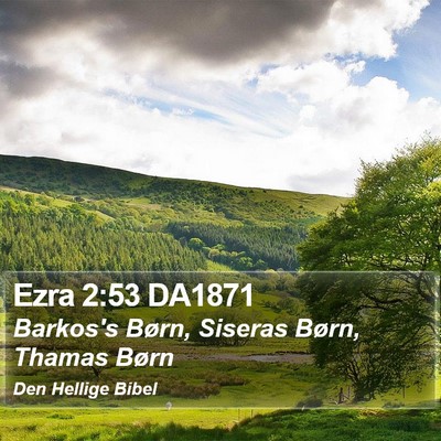 Ezra 2:53 DA1871 Bible Verse Image