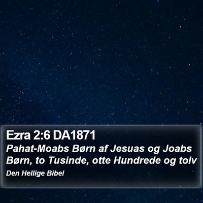 Ezra 2:6 DA1871 Bible Verse Image