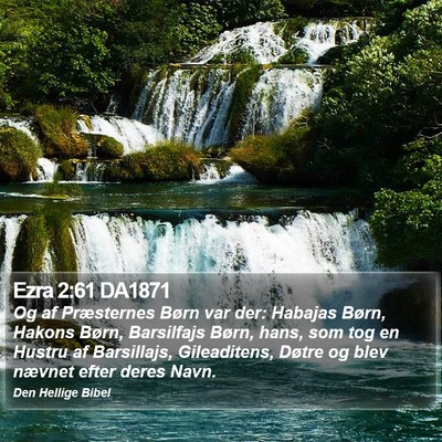 Ezra 2:61 DA1871 Bible Verse Image