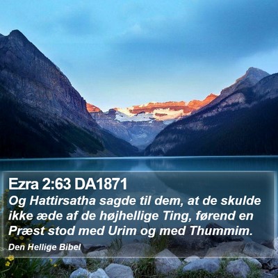 Ezra 2:63 DA1871 Bible Verse Image
