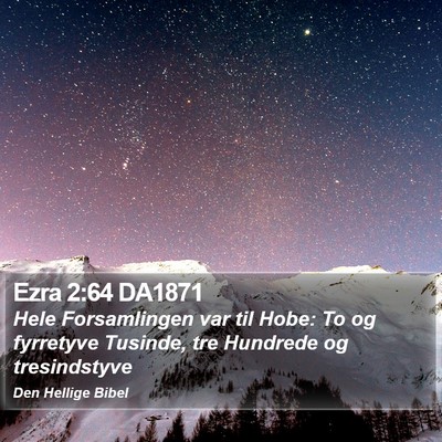 Ezra 2:64 DA1871 Bible Verse Image