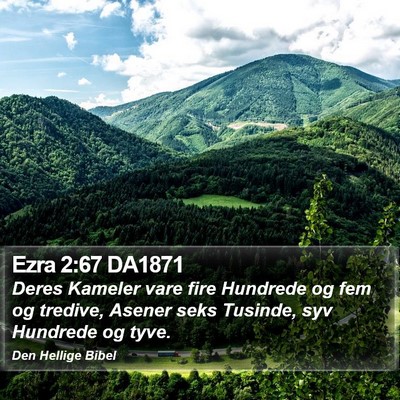 Ezra 2:67 DA1871 Bible Verse Image