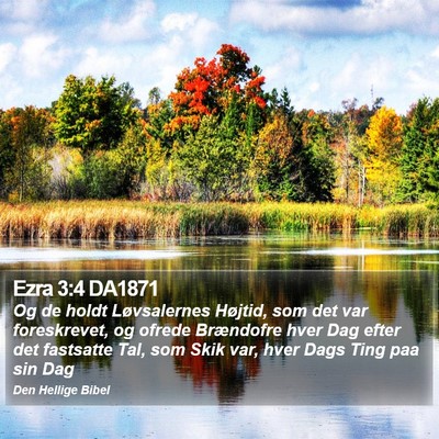 Ezra 3:4 DA1871 Bible Verse Image