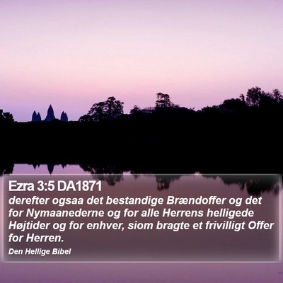 Ezra 3:5 DA1871 Bible Verse Image