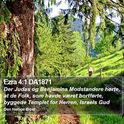 Ezra 4:1 DA1871 Bible Verse Image