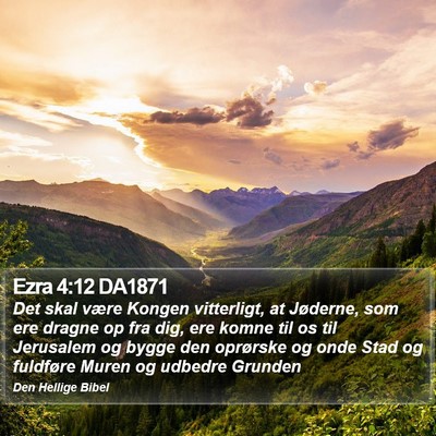 Ezra 4:12 DA1871 Bible Verse Image