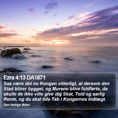 Ezra 4:13 DA1871 Bible Verse Image