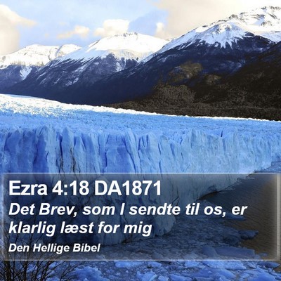 Ezra 4:18 DA1871 Bible Verse Image