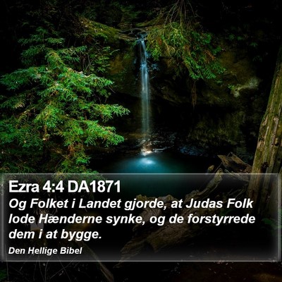 Ezra 4:4 DA1871 Bible Verse Image