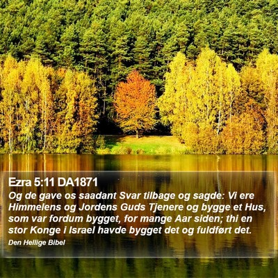 Ezra 5:11 DA1871 Bible Verse Image