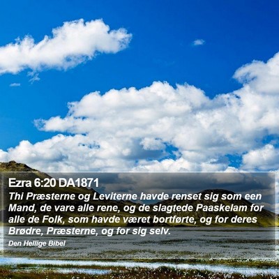 Ezra 6:20 DA1871 Bible Verse Image