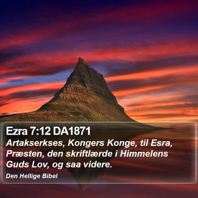 Ezra 7:12 DA1871 Bible Verse Image