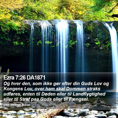 Ezra 7:26 DA1871 Bible Verse Image