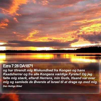 Ezra 7:28 DA1871 Bible Verse Image