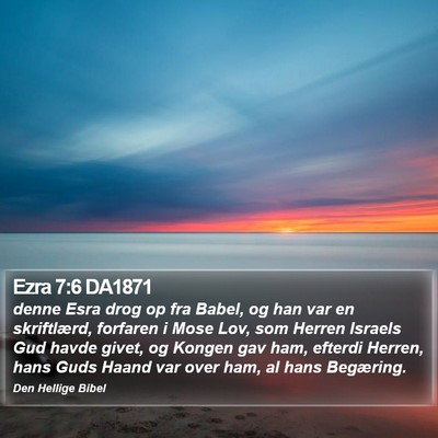Ezra 7:6 DA1871 Bible Verse Image