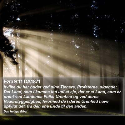 Ezra 9:11 DA1871 Bible Verse Image