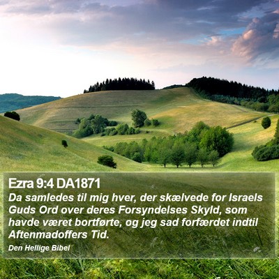 Ezra 9:4 DA1871 Bible Verse Image