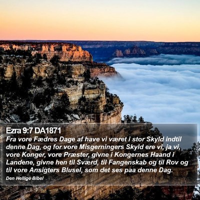 Ezra 9:7 DA1871 Bible Verse Image
