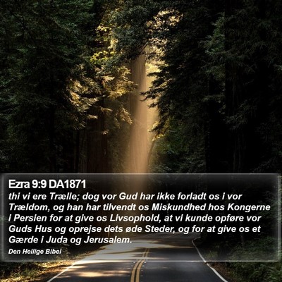 Ezra 9:9 DA1871 Bible Verse Image