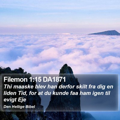 Filemon 1:15 DA1871 Bible Verse Image