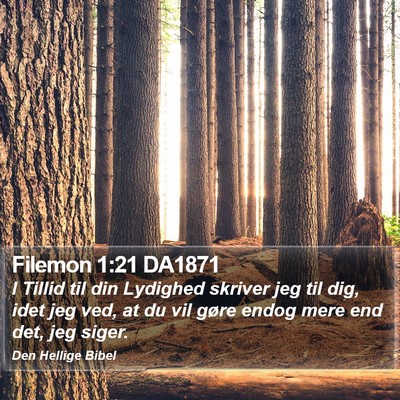 Filemon 1:21 DA1871 Bible Verse Image