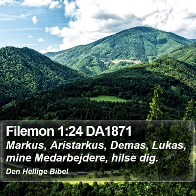 Filemon 1:24 DA1871 Bible Verse Image