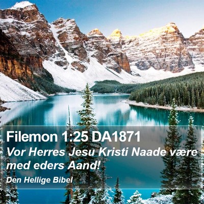Filemon 1:25 DA1871 Bible Verse Image