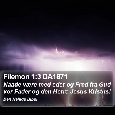 Filemon 1:3 DA1871 Bible Verse Image