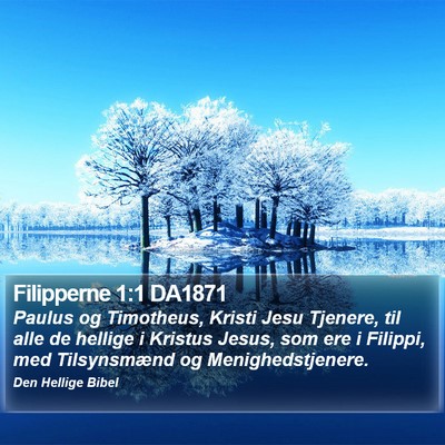 Filipperne 1:1 DA1871 Bible Verse Image