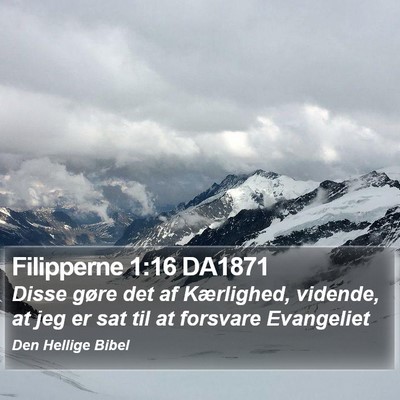 Filipperne 1:16 DA1871 Bible Verse Image