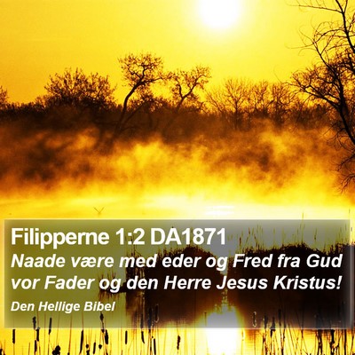 Filipperne 1:2 DA1871 Bible Verse Image