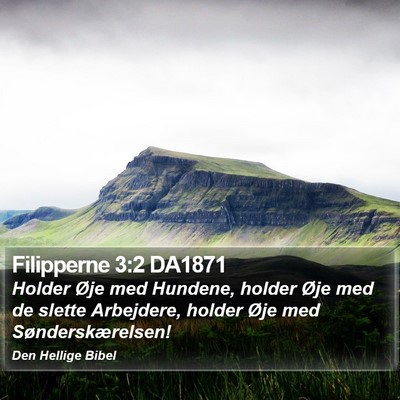 Filipperne 3:2 DA1871 Bible Verse Image