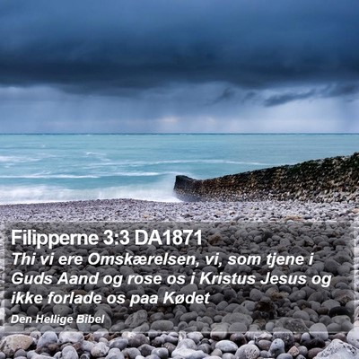 Filipperne 3:3 DA1871 Bible Verse Image
