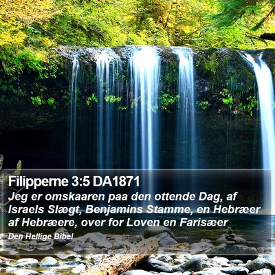 Filipperne 3:5 DA1871 Bible Verse Image